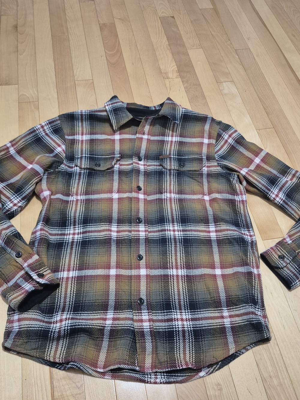 Orvis Thick FLANNEL Plaid Button-Up Shirt/Jacket